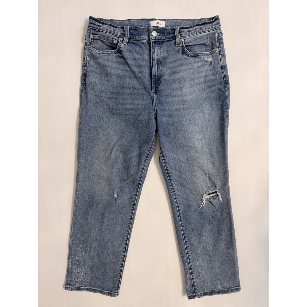 Pistola Denim Women’s Size 31 Mid Rise Jeans Blue Stretch Slim Casual Premium